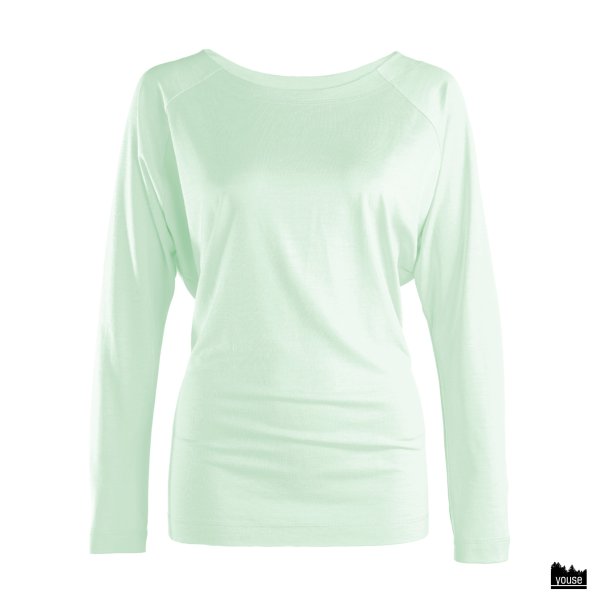 Shirt Kaja aus Bio Merinowolle nebelgrün